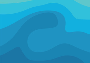 wave background with summer colors, blue waves