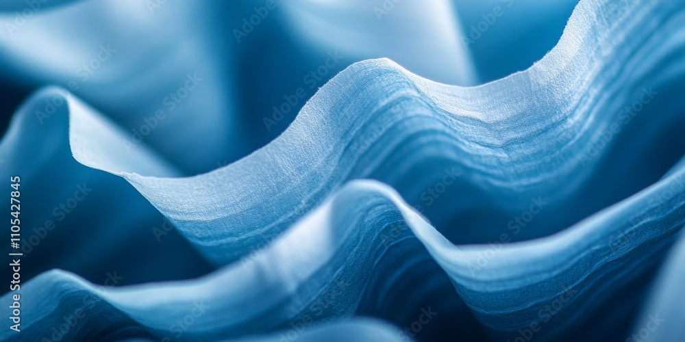 Fototapete macro shot of folded receipt paper showcasing intricate details. the shallow depth of field emphasiz