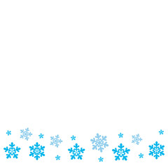 Christmas Snowflakes Footer