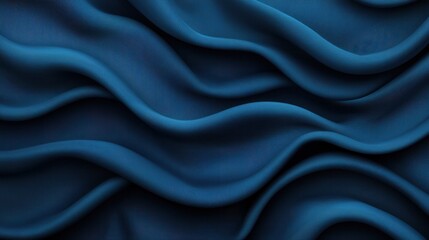 Obraz premium Jeans texture and comfortable concept, A close-up of soft, flowing blue fabric with gentle waves and textures, creating a sense of elegance and movement.