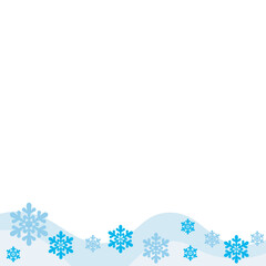 Christmas Snowflakes Footer