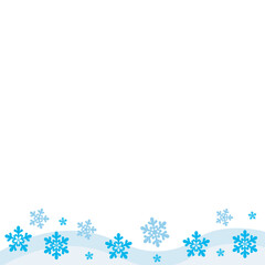 Christmas Snowflakes Footer
