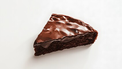 A decadent slice of chocolate cake, rich dark chocolate ganache, perfect dessert.