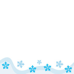 Christmas Snowflakes Footer