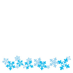Christmas Snowflakes Footer