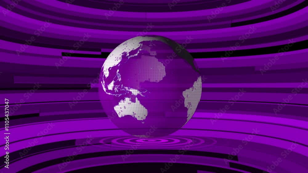 Poster digital world news background animation technology news background animation with earth map abstract