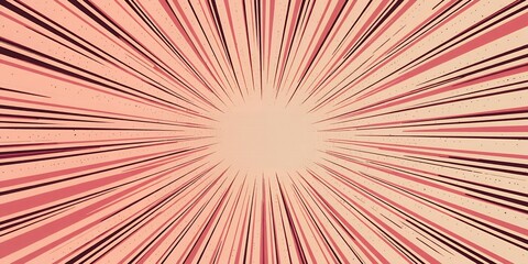 Abstract comic book speed lines radiating outwards.