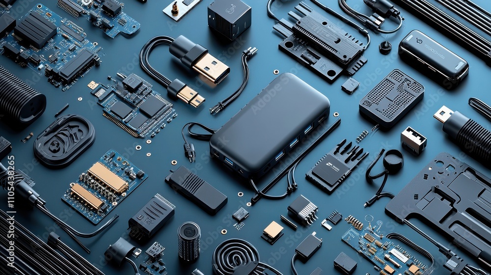 Aufkleber connecting multiple devices with a usbc hub a detailed overview of technology in a home office envir