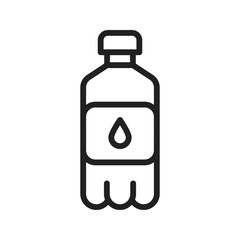 Water Bottle Icon vector image. Suitable for use on web apps, mobile apps, and print media