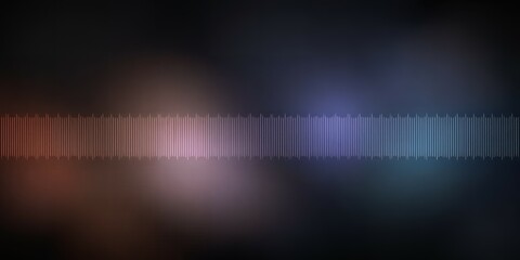 Obraz premium Abstract sound wave visualization with blurred background