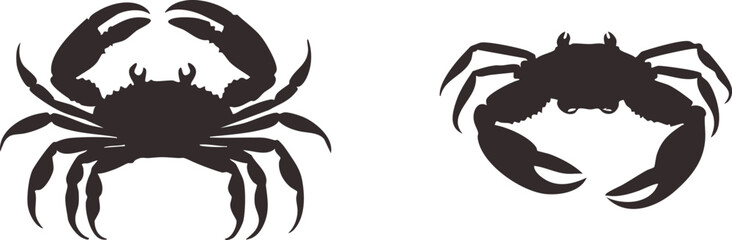 Crab Outline Vector Clipart