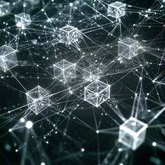 Obraz premium abstract network background