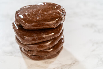 Chocolate Gingerbread Cookie Dough for Holiday Baking