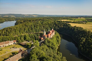 Czocha medieval castle in Lower Silesia in Poland.