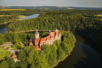 Czocha medieval castle in Lower Silesia in Poland.