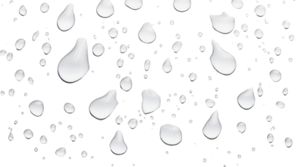Close-up of water droplets with clear, refreshing texture – realistic rain and splash background