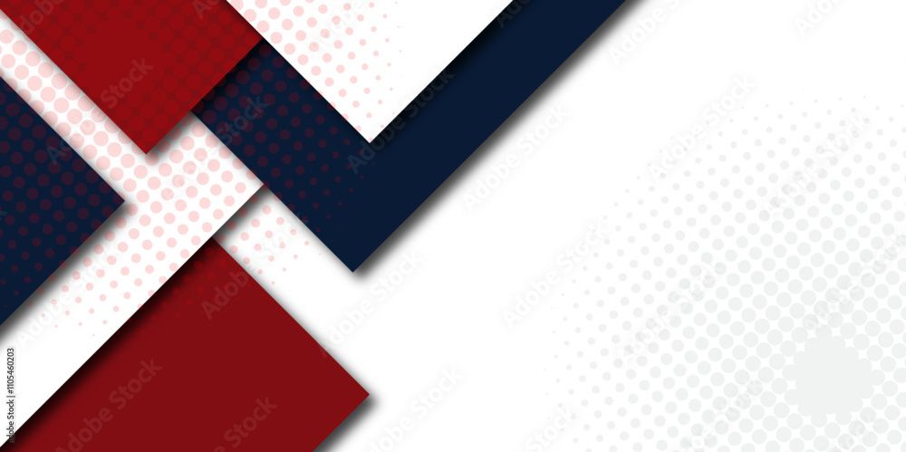 Poster Abstract modern background gradient color Red and blue futuristic tringles background. Simple blank red background for business, corporate presentation decoration Template Vector graphic design.