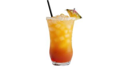 Mai tai cocktail, isolated