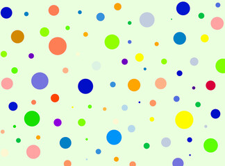 pattern with colorful dots