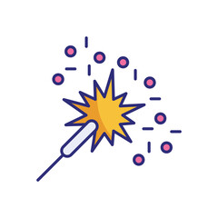 Sparkler vector icon
