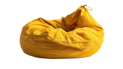 Yellow lazy bag, bean bag