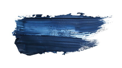 Navy blue color brush stroke