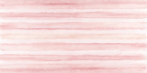 Abstract Watercolor Horizontal Stripes in Pastel Pink and Beige Tones