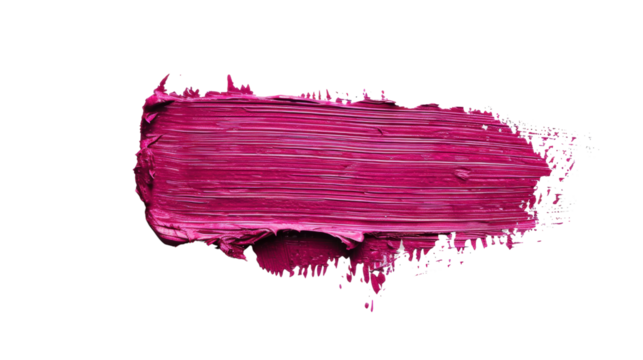 Pink brush stroke, isolated