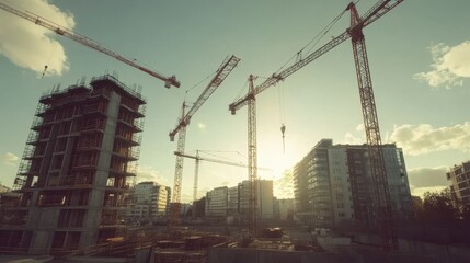 Fototapeta premium The Urban Construction Project