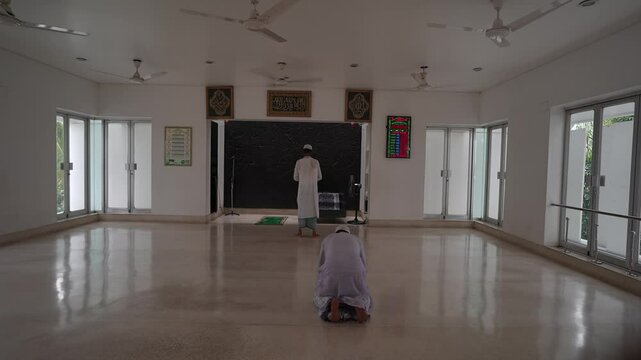 Prayer Room in mosque Bangladesh. Baitul Aftab-Noor Jame Prayer room. 