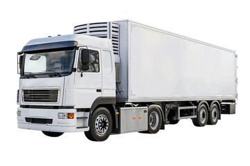 High-Performance Refrigerated Truck for Fresh Produce Isolated on Transparent Background