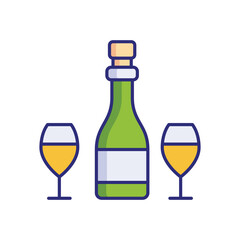 Wine Bottle vector icon