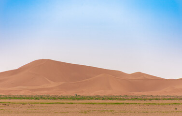 Fototapeta premium View of the Magnificent Landscape of the Sahara Desert in Morocco