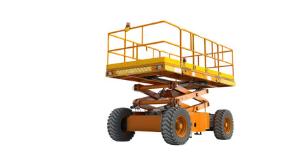 Scissor lift, isolated