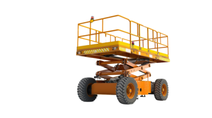 Scissor lift, isolated