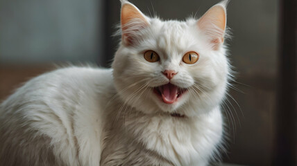 grey cat, white cat, cat in garden, blue eyes cat, kitten, pet animal, cat