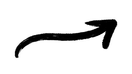 flecha aislado png dibujo a mano sin fondo marcador pincel 