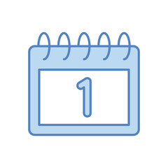 New Year Calendar vector icon