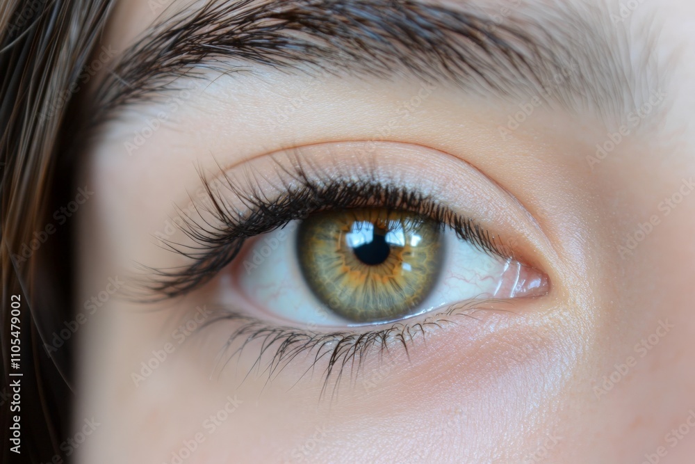 Aufkleber this captivating image captures a brown eye in extreme close-up, allowing viewers to appreciate the 