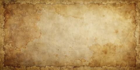 Aged Paper Texture  Grunge Background with Brown Tones and Irregular Edges
