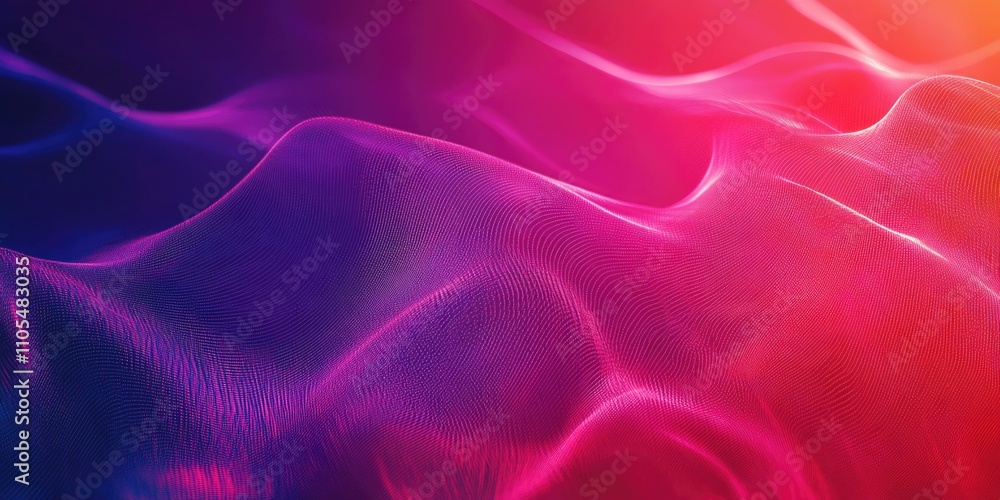 Poster colorful, abstract background with a purple and pink wave. the background is filled with a variety o