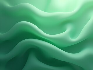 Obraz premium Abstract background made of translucent green silk fabric