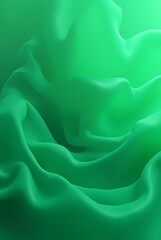 Obraz premium Abstract background made of translucent green silk fabric