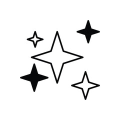 Glittering Stars vector icon