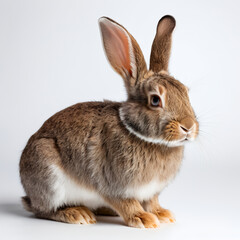 rabbit on white background