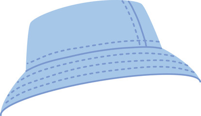 Denim summer hat cartoon icon. Modern fashion © ssstocker