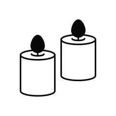 Decorative Candles vector icon