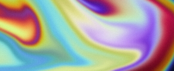 Chromatic gradient texture wallpaper design background Abstract holographic iridescent grainy gradient with wrinkled colors, unique wallpaper. Backdrop for web, notepad cover.