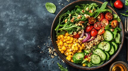 The Colorful Fresh Salad Bowl