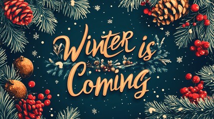 Fototapeta premium Celebrate Christmas with a festive background featuring the phrase 